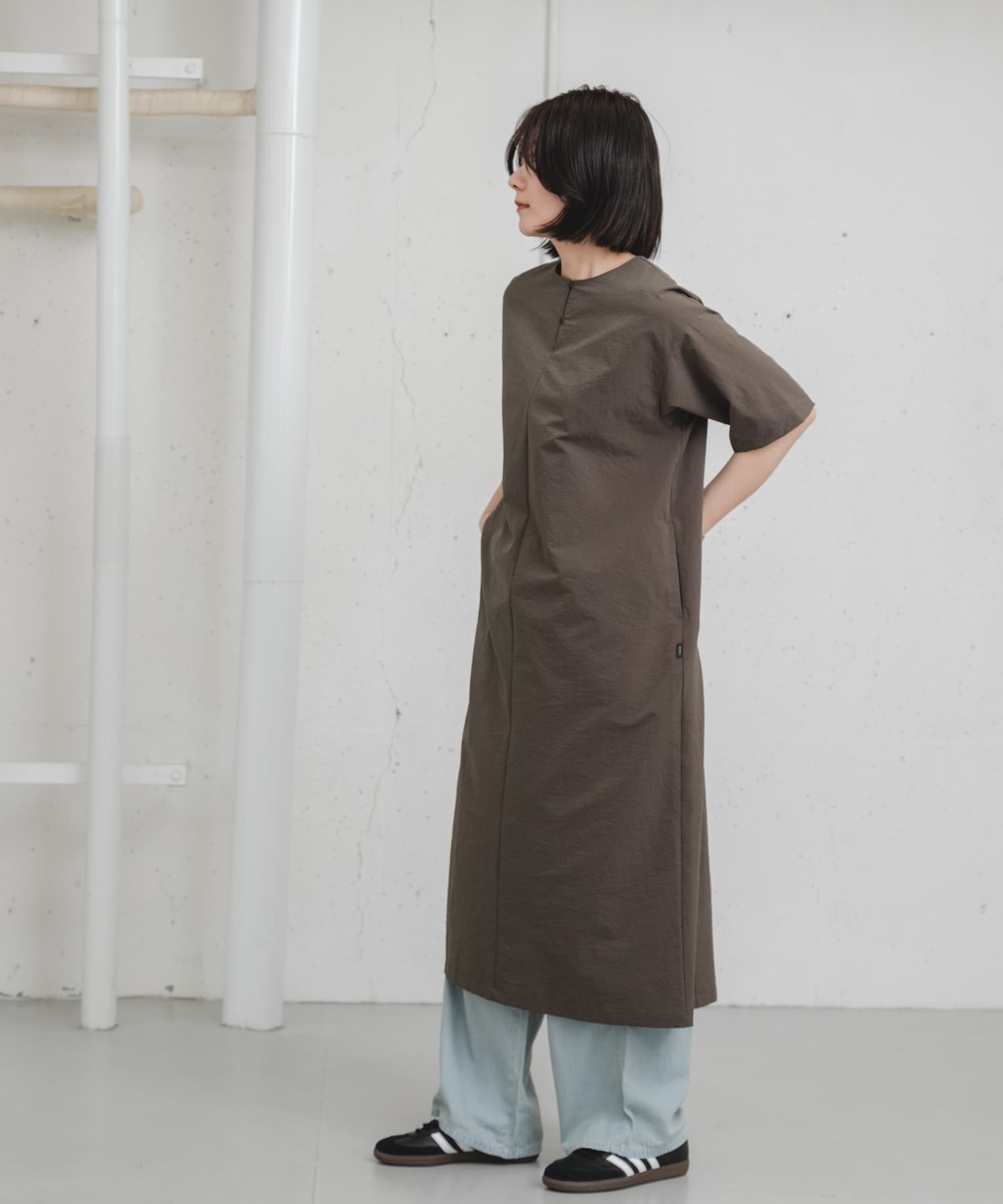 【アーバンリサーチ ドアーズ/URBAN RESEARCH DOORS】の『吸水速乾/軽量』DotAir ONEPIECE インテリア・キッズ・メンズ・レディースファッション・服の通販 founy(ファニー) 　ファッション　Fashion　レディースファッション　WOMEN　2025年　2025　2025春夏・S/S　Ss,Spring/Summer,2025　スピンドル　Spindle　プリント　Print　ループ　Loop　吸水　Water Absorption　夏　Summer　S/S・春夏　Ss・Spring/Summer　軽量　Lightweight　オリーブドラブ|ID: prp329100004524350 ipo3291000000032057045