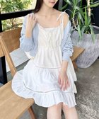 【イング/INGNI】のINGNI/コットンレースティアードミニキャミOP 人気、トレンドファッション・服の通販 founy(ファニー) ファッション Fashion レディースファッション WOMEN トップス・カットソー Tops/Tshirt キャミソール / ノースリーブ No Sleeves おすすめ Recommend フェミニン Feminine フリル Frills レース Race thumbnail オフホワイト|ID: prp329100004524355 ipo3291000000032052794