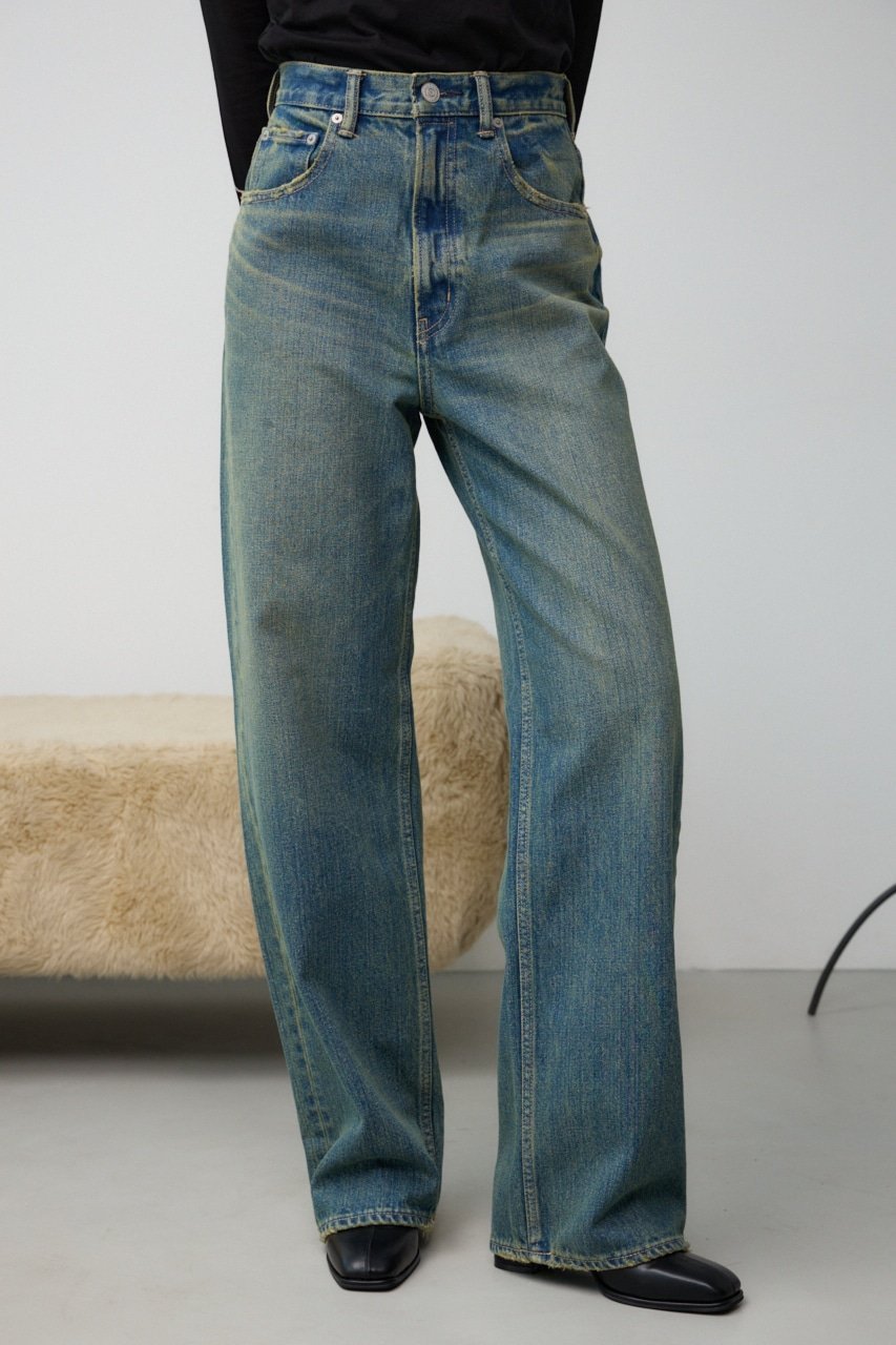 【アズール バイ マウジー/AZUL by moussy】のAZUL DENIM ハイウエストワイドデニム インテリア・キッズ・メンズ・レディースファッション・服の通販 founy(ファニー) 　ファッション　Fashion　レディースファッション　WOMEN　2024年　2024　2024春夏・S/S　Ss,Spring/Summer,2024　おすすめ　Recommend　ユーズド　Used　ワイド　Wide　夏　Summer　S/S・春夏　Ss・Spring/Summer　BLU|ID: prp329100004524365 ipo3291000000032002929