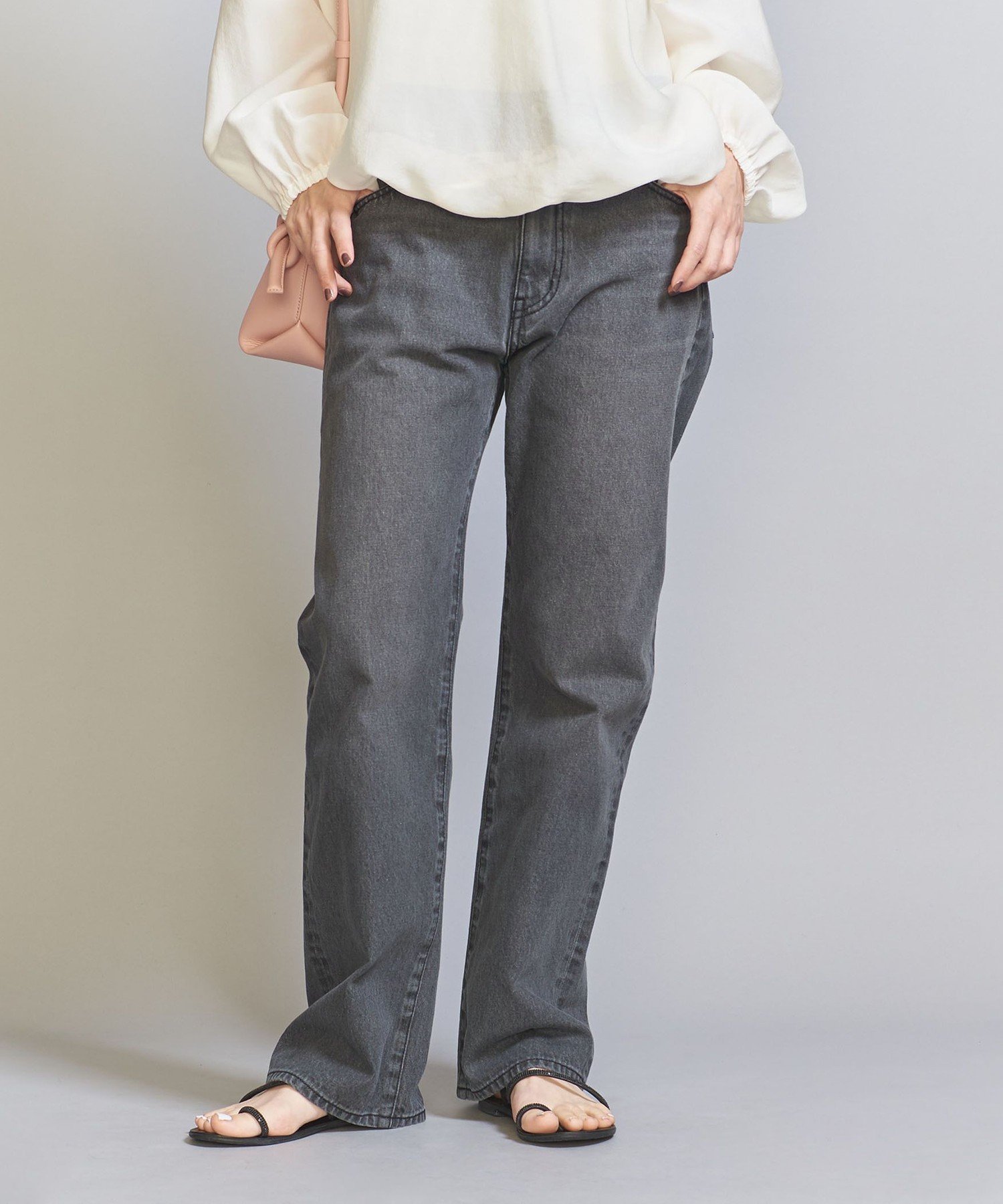 【ビューティ&ユース ユナイテッドアローズ/BEAUTY&YOUTH / UNITED ARROWS】の【WEB限定】5ポケット ストレートデニムパンツ -ウォッシャブル- インテリア・キッズ・メンズ・レディースファッション・服の通販 founy(ファニー) 　ファッション　Fashion　レディースファッション　WOMEN　パンツ　Pants　デニムパンツ　Denim Pants　ウォッシャブル　Washable　ヴィンテージ　Vintage　コンパクト　Compact　ジャケット　Jacket　ストレート　Straight　テーパード　Tapered　デニム　Denim　トレンド　Trend　人気　Popularity　フェミニン　Feminine　ベーシック　Basic　ポケット　Pocket　ワイド　Wide　おすすめ　Recommend　DK.GRAY|ID: prp329100004524370 ipo3291000000032002954