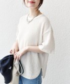 【シップス フォー ウィメン/SHIPS】の手洗い可能 ランダム ブルーゼ ショート スリーブ プルオーバー ナチュラル|ID: prp329100004524373 ipo3291000000032723467
