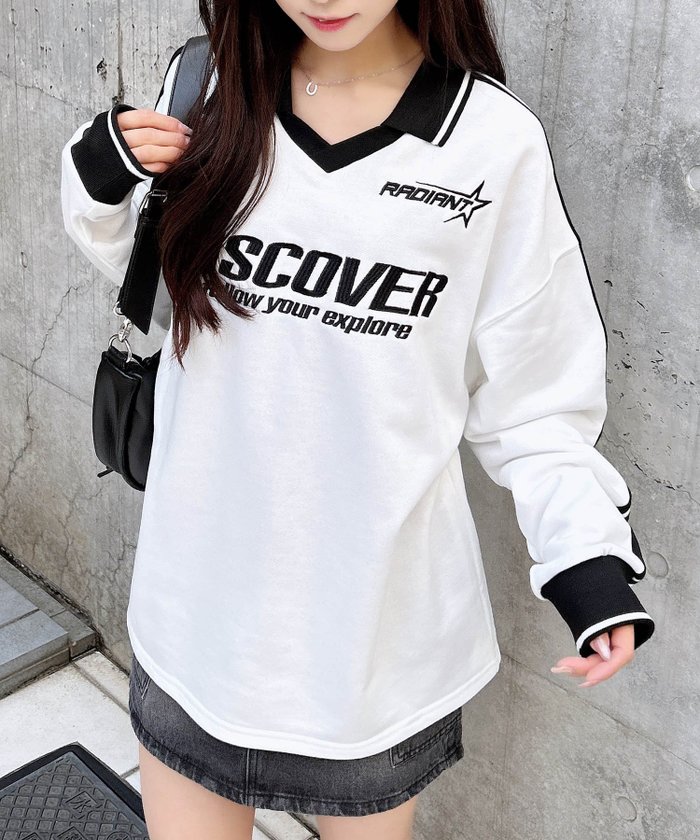 【イング/INGNI】のINGNI/衿付袖ライン裏毛チュニック インテリア・キッズ・メンズ・レディースファッション・服の通販 founy(ファニー) https://founy.com/ ファッション Fashion レディースファッション WOMEN トップス・カットソー Tops/Tshirt チュニック Tunic トレンド Trend ブラウジング Browsing |ID: prp329100004524395 ipo3291000000032003035