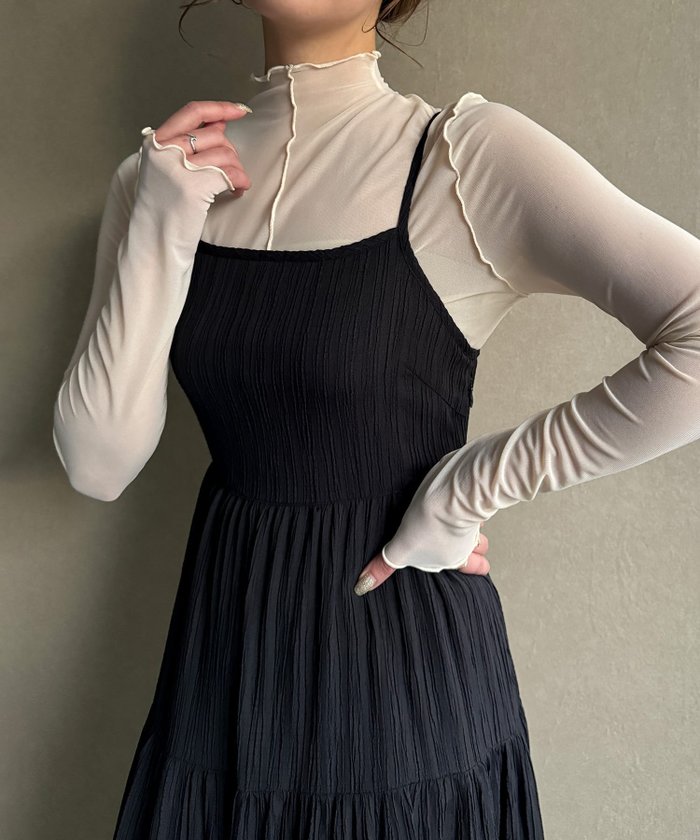 【ジュノア/JUNOAH】の楊柳バックリボンティアードキャミワンピース インテリア・キッズ・メンズ・レディースファッション・服の通販 founy(ファニー) https://founy.com/ ファッション Fashion レディースファッション WOMEN ワンピース Dress キャミワンピース No Sleeve Dresses |ID: prp329100004524405 ipo3291000000032003083