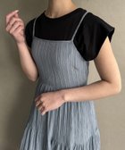 【ジュノア/JUNOAH】の楊柳バックリボンティアードキャミワンピース ブルー|ID: prp329100004524405 ipo3291000000032003087