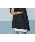 【ラナン/Ranan】のレイヤード風ニットソー半袖チュニック ブラック|ID: prp329100004524409 ipo3291000000032532194