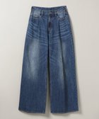 【ジーナシス/JEANASiS】のカラータックデニムワイドパンツ 人気、トレンドファッション・服の通販 founy(ファニー) ファッション Fashion レディースファッション WOMEN パンツ Pants ヴィンテージ Vintage カットソー Cut And Sew ジャケット Jacket スウェット Sweat デニム Denim ブリーチ Bleach おすすめ Recommend thumbnail インディゴブルー|ID: prp329100004524414 ipo3291000000032003131