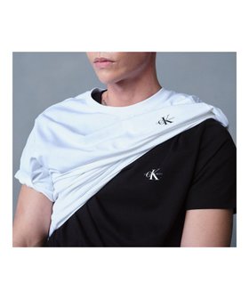 【カルバンクライン/Calvin Klein】の【WEB限定】ユニセックス CK ロゴ リラックスフィット Tシャツ 2枚セット 人気、トレンドファッション・服の通販 founy(ファニー) ファッション Fashion レディースファッション WOMEN トップス・カットソー Tops/Tshirt シャツ/ブラウス Shirts/Blouses ロング / Tシャツ T-Shirts インナー Inner トレンド Trend フィット Fit リラックス Relax ワンポイント One Point |ID:prp329100004524421