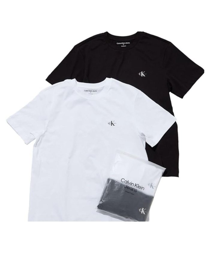 【カルバンクライン/Calvin Klein】の【WEB限定】ユニセックス CK ロゴ リラックスフィット Tシャツ 2枚セット インテリア・キッズ・メンズ・レディースファッション・服の通販 founy(ファニー) https://founy.com/ ファッション Fashion レディースファッション Ladies' Fashion Online トップス・カットソー Tops/Tshirt シャツ/ブラウス Shirts/Blouses ロング / Tシャツ T-Shirts インナー Inner トレンド Trend フィット Fit リラックス Relax ワンポイント One Point |ID: prp329100004524421 ipo3291000000032546177