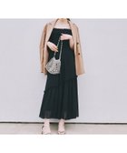 【ナチュラル ビューティー ベーシック/NATURAL BEAUTY BASIC】のフリルシャーリングキャミワンピース クロ|ID: prp329100004524438 ipo3291000000032003243