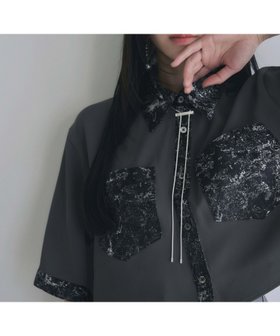 【ハレ/HARE】のジャガードキリカエシャツ 人気、トレンドファッション・服の通販 founy(ファニー) ファッション Fashion レディースファッション WOMEN トップス・カットソー Tops/Tshirt シャツ/ブラウス Shirts/Blouses キャミソール Camisole シアー Sheer ショート Short ポケット Pocket ワイド Wide 切替 Switching 半袖 Short Sleeve 夏 Summer 羽織 Haori |ID:prp329100004524441