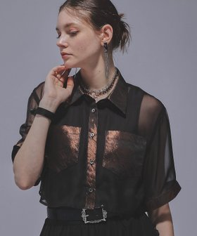 【ハレ/HARE】のジャガードキリカエショートシャツ 人気、トレンドファッション・服の通販 founy(ファニー) ファッション Fashion レディースファッション WOMEN トップス・カットソー Tops/Tshirt シャツ/ブラウス Shirts/Blouses キャミソール Camisole シアー Sheer ショート Short ポケット Pocket ワイド Wide 切替 Switching 半袖 Short Sleeve 夏 Summer 羽織 Haori |ID:prp329100004524441