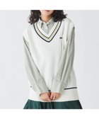 【ラコステ/LACOSTE】のコットンポリニットチルデンベスト オフホワイト|ID: prp329100004524463 ipo3291000000032003345
