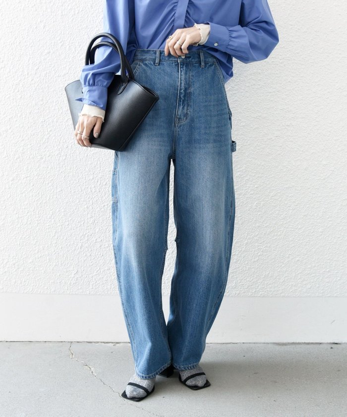 【シップス フォー ウィメン/SHIPS】のSHIPS any コクーンペインター デニムパンツ SHIPS any DENIM インテリア・キッズ・メンズ・レディースファッション・服の通販 founy(ファニー) https://founy.com/ ファッション Fashion レディースファッション WOMEN パンツ Pants デニムパンツ Denim Pants 洗える Washable コンパクト Compact ショート Short デニム Denim トレンド Trend 定番 Standard 人気 Popularity ルーズ Loose おすすめ Recommend |ID: prp329100004524488 ipo3291000000032003448