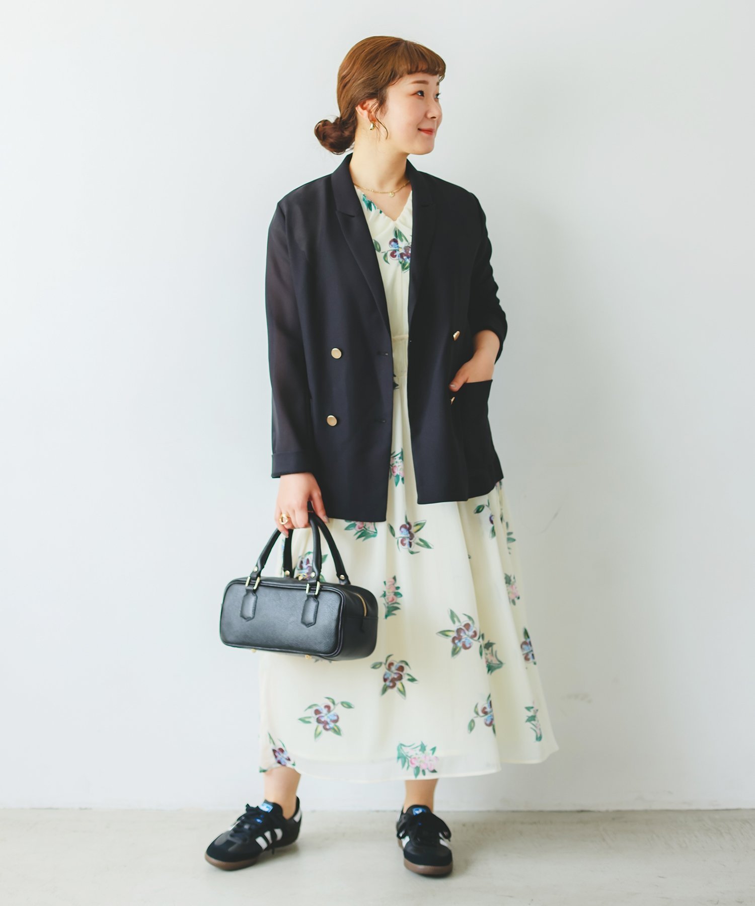 【ルクールブラン/le.coeur blanc】の《WEB/一部店舗限定アイテム》KAZUMIDOIボタニカルギャザーワンピース インテリア・キッズ・メンズ・レディースファッション・服の通販 founy(ファニー) 　ファッション　Fashion　レディースファッション　WOMEN　ワンピース　Dress　シフォン　Chiffon　ボタニカル　Botanical　モチーフ　Motif　リラックス　Relax　夏　Summer　アイボリー|ID: prp329100004524492 ipo3291000000032057854