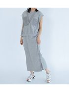【ラシュッド/LASUD】のVネックベストレイヤードワンピース グレー|ID: prp329100004524497 ipo3291000000032003479