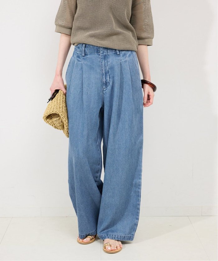 【スローブ イエナ/SLOBE IENA】の《追加3 》LEDENIM TUCK TROUSER インテリア・キッズ・メンズ・レディースファッション・服の通販 founy(ファニー) https://founy.com/ ファッション Fashion レディースファッション WOMEN 2025年 2025 |ID: prp329100004524502 ipo3291000000032003488