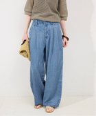 【スローブ イエナ/SLOBE IENA】の《WEB限定/追加4 》LEDENIM TUCK TROUSER ブルー A|ID: prp329100004524508 ipo3291000000032003503