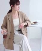 【ディスコート/Discoat】のリネンライクテーラードジャケット《WEB限定カラーあり》 ベージュ|ID: prp329100004524513 ipo3291000000032003520