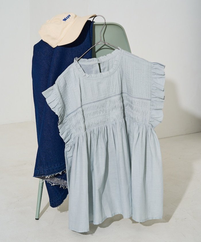 【フリークスストア/FREAK'S STORE】の限定展開 インド ボイル ピンタック ギャザー フリル ブラウス 25SS 人気、トレンドファッション・服の通販 founy(ファニー) 　ファッション　Fashion　レディースファッション　Fashion for Women　トップス・カットソー　Cut & Sew Tops　シャツ・ブラウス・オフィスカジュアル　Elegant Blouses & Button-Ups　イエロー　Yellow　インド　Indian Textile　春　Spring　ギャザー　Gathered, Ruffled　ショルダー　Shoulder, Shoulder Strap　ショート　Short, Short Length　ドロップ　Drop Shoulder, Dropped Style　ノースリーブ　Sleeveless, No-Sleeve　人気　Popular, Best Seller　フェミニン　Feminine, Girly　フリル　Frill, Ruffle　フロント　Front, Front Design　S/S・春夏　SS, Spring/Summer, Warm Season　おすすめ　Recommended / Our Picks　夏　Summer　2025年　2025　2025春夏・S/S　Spring/Summer 2025 SS25　 other-1|ID: prp329100004524521 ipo3291000000033183709
