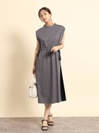 【ヴァン/Vin】のバイカラーサイドリボンワンピース チャコールグレー|ID: prp329100004524532 ipo3291000000032298878
