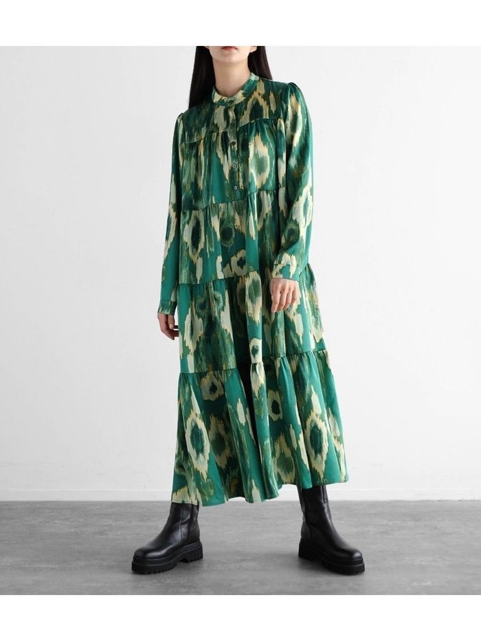 【ラシュッド/LASUD】のアートペイントティアードワンピース インテリア・キッズ・メンズ・レディースファッション・服の通販 founy(ファニー) https://founy.com/ ファッション Fashion レディースファッション Fashion for Women ワンピース Dresses プリント Print, Printed Pattern エレガント 上品 Elegant |ID: prp329100004524539 ipo3291000000032722486