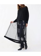 【ラシュッド/LASUD】のロングチュールドッキングニット ブラック|ID: prp329100004524544 ipo3291000000032722537