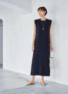 【スタイルデリ/STYLE DELI】のショルダーカバーIラインニットドレス ダークネイビー|ID: prp329100004524560 ipo3291000000032708894
