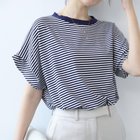 【メゾンドラティール/maison de LATIR】のタックスリーブ半袖カットソー bネイビー|ID: prp329100004524562 ipo3291000000033544163