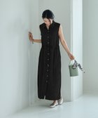 【スタイルデリ/STYLE DELI】の【LUXE】ノースリドロストシャツワンピース ブラック|ID: prp329100004524564 ipo3291000000032056709