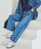【コーエン/COEN】の【スタイルアップ叶う】サイドラインカットオフバギーデニムパンツ COBALT|ID: prp329100004524577 ipo3291000000032003762