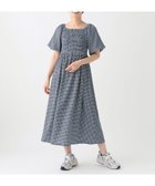 【アフタヌーンティー リビング/Afternoon Tea LIVING】のチェックサッカーカットソーワンピース 人気、トレンドファッション・服の通販 founy(ファニー) ファッション Fashion レディースファッション WOMEN ワンピース Dress アクセサリー Accessories カットソー Cut And Sew シャーリング Shirring シューズ Shoes スクエア Square チェック Check thumbnail ブルー|ID: prp329100004524590 ipo3291000000032003814