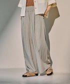 【レプシィム ローリーズファーム/LEPSIM LOWRYS FARM】のスラックスギャザーWフレアパンツ グレージュ13|ID: prp329100004524595 ipo3291000000032683494