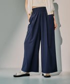 【レプシィム ローリーズファーム/LEPSIM LOWRYS FARM】のスラックスギャザーWフレアパンツ ネイビー88|ID: prp329100004524595 ipo3291000000032683495