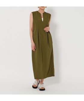 【ビューティ&ユース ユナイテッドアローズ/BEAUTY&YOUTH / UNITED ARROWS】の【WEB限定】ナイロン キーネックワンピース -ウォッシャブル- 人気、トレンドファッション・服の通販 founy(ファニー) ファッション Fashion レディースファッション Fashion for Women ワンピース Dresses ウォッシャブル Machine Washable スリット Slit, Slit Detail フロント Front, Front Design おすすめ Recommended / Our Picks 旅行 Travel |ID:prp329100004524607