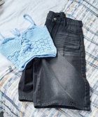 【フリークスストア/FREAK'S STORE】の加工 デニム ハーフ パンツ【限定展開】 25SS ブラック|ID: prp329100004524616 ipo3291000000032003925