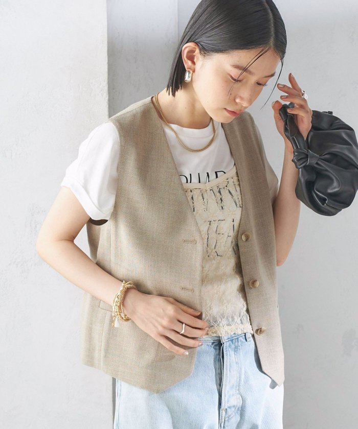 【シップス フォー ウィメン/SHIPS】の手洗い可能 Asami 麻調合繊 ショート ジレ インテリア・キッズ・メンズ・レディースファッション・服の通販 founy(ファニー) https://founy.com/ ファッション Fashion レディースファッション WOMEN アウター Coat Outerwear トップス・カットソー Tops/Tshirt ベスト/ジレ Gilets/Vests インナー Inner カットソー Cut And Sew キャミソール Camisole 吸水 Water Absorption シアー Sheer ショート Short ジャケット Jacket セットアップ Set Up タイトスカート Tight Skirt ボトム Bottom おすすめ Recommend 夏 Summer 2025年 2025 2025春夏・S/S Ss,Spring/Summer,2025 |ID: prp329100004524619 ipo3291000000032003935