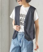 【シップス フォー ウィメン/SHIPS】の手洗い可能 Asami 麻調合繊 ショート ジレ ダークグレー|ID: prp329100004524619 ipo3291000000032003938