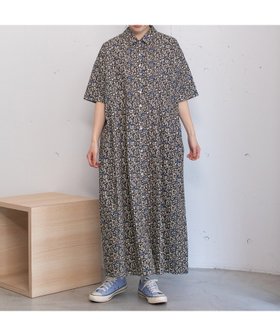 【プードゥドゥ/POU DOU DOU】のフラワープリントシャツワンピース 人気、トレンドファッション・服の通販 founy(ファニー) ファッション Fashion レディースファッション WOMEN ワンピース Dress シャツワンピース Shirt Dresses ショルダー Shoulder スマート Smart ドロップ Drop ポケット Pocket 半袖 Short Sleeve おすすめ Recommend |ID:prp329100004524657