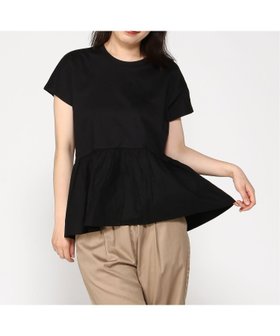 【バナナリパブリック ファクトリーストア/BANANA REPUBLIC FACTORY STORE】のBANANA REPUBLIC FACTORY STORE 日本限定 ミックスメディアペプラムトップス 人気、トレンドファッション・服の通販 founy(ファニー) ファッション Fashion レディースファッション WOMEN トップス・カットソー Tops/Tshirt フレア Flare ペプラム Peplum |ID:prp329100004524658