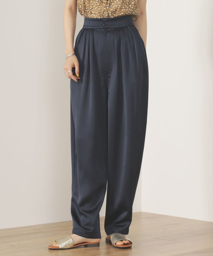 【その他のブランド/Other】のBEAMS HEART / サッカー サテン タックパンツ インテリア・キッズ・メンズ・レディースファッション・服の通販 founy(ファニー) https://founy.com/ ファッション Fashion レディースファッション WOMEN パンツ Pants サッカー Soccer サテン Satin フィット Fit フラット Flat リラックス Relax エレガント 上品 Elegant |ID: prp329100004524660 ipo3291000000032004084