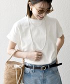 【シップス フォー ウィメン/SHIPS】のSHIPS any 洗濯機可能 USAコットン フレンチスリーブ TEE ホワイト|ID: prp329100004524662 ipo3291000000032004095