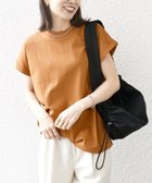 【シップス フォー ウィメン/SHIPS】のSHIPS any 洗濯機可能 USAコットン フレンチスリーブ TEE キャメル|ID: prp329100004524662 ipo3291000000032004102