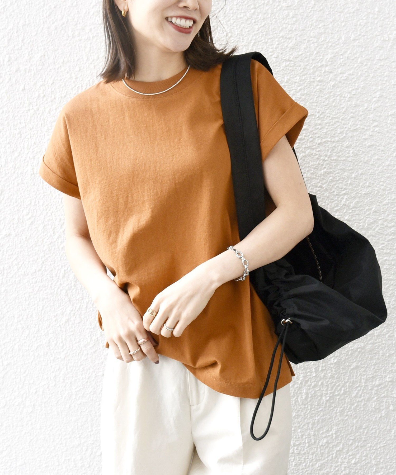 【シップス フォー ウィメン/SHIPS】のSHIPS any 洗濯機可能 USAコットン フレンチスリーブ TEE インテリア・キッズ・メンズ・レディースファッション・服の通販 founy(ファニー) 　ファッション　Fashion　レディースファッション　WOMEN　洗える　Washable　コンパクト　Compact　抗菌　Antibacterial　スリーブ　Sleeve　バランス　Balance　フレンチ　French　ボックス　Box　おすすめ　Recommend　2025年　2025　2025春夏・S/S　Ss,Spring/Summer,2025　キャメル|ID: prp329100004524662 ipo3291000000032004102