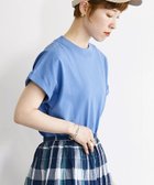 【シップス フォー ウィメン/SHIPS】のSHIPS any 洗濯機可能 USAコットン フレンチスリーブ TEE ブルー|ID: prp329100004524662 ipo3291000000032004113