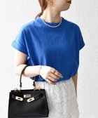 【シップス フォー ウィメン/SHIPS】のSHIPS any 洗濯機可能 USAコットン フレンチスリーブ TEE ブルー系|ID: prp329100004524662 ipo3291000000032004115