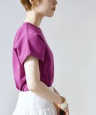 【シップス フォー ウィメン/SHIPS】のSHIPS any 洗濯機可能 USAコットン フレンチスリーブ TEE パープル|ID: prp329100004524662 ipo3291000000032004116