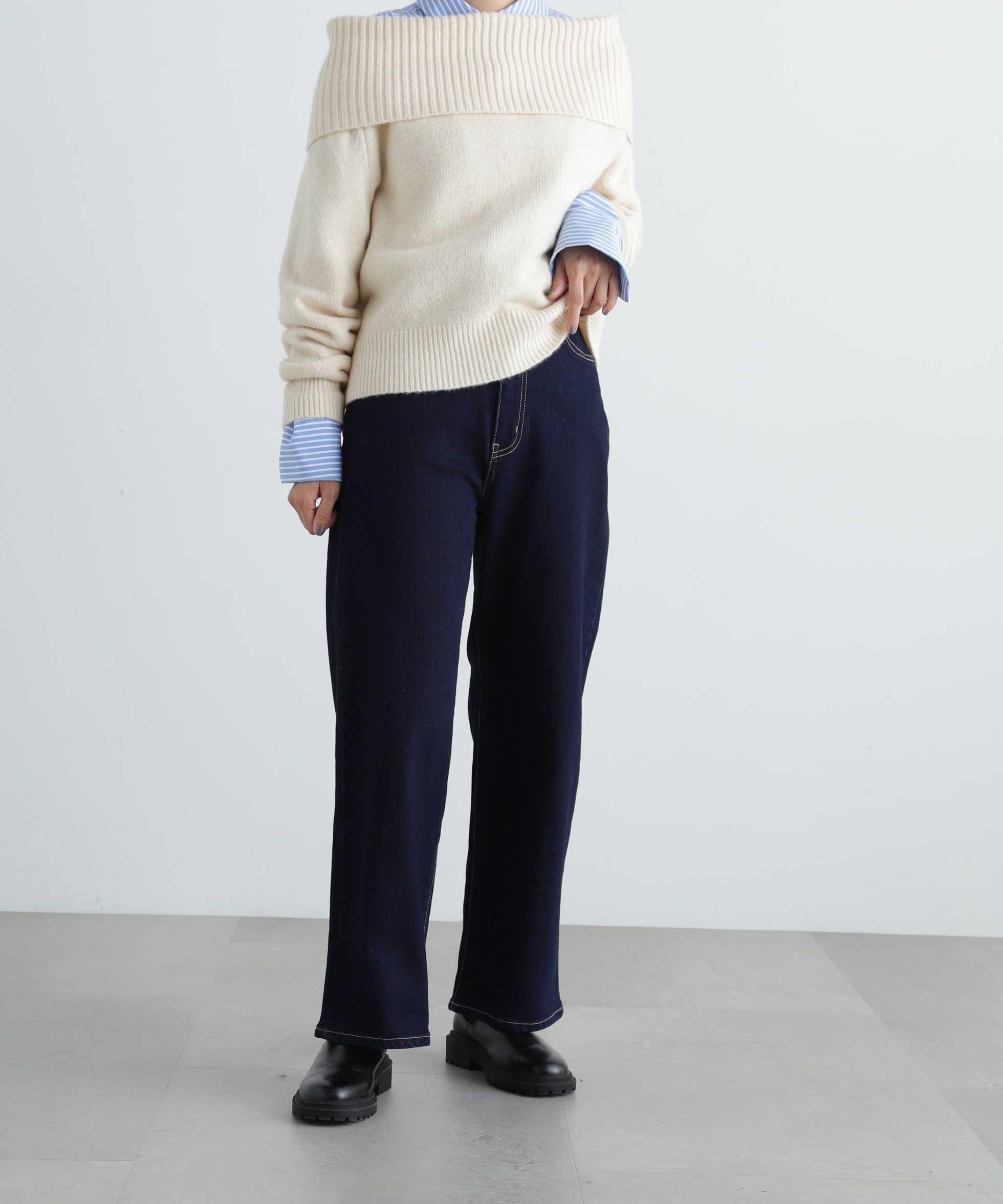 【エヌ ナチュラルビューティーベーシック/N.Natural Beauty basic】の5ポケットワイドデニムパンツ インテリア・キッズ・メンズ・レディースファッション・服の通販 founy(ファニー) 　ファッション　Fashion　レディースファッション　WOMEN　パンツ　Pants　デニムパンツ　Denim Pants　カットソー　Cut And Sew　デニム　Denim　フェミニン　Feminine　リラックス　Relax　ワイド　Wide　ワンウォッシュ|ID: prp329100004524674 ipo3291000000032004152