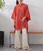【チャオパニックティピー/CIAOPANIC TYPY】の【二の腕すっきり】リネンレーヨンドルマンシャツ 人気、トレンドファッション・服の通販 founy(ファニー) ファッション Fashion レディースファッション Fashion for Women トップス・カットソー Cut & Sew Tops シャツ・ブラウス・オフィスカジュアル Elegant Blouses & Button-Ups キャミワンピース Cami Dress, Slip Dress デニム Denim, Jeans Material リラックス Relax, Relaxed Fit プチプライス・低価格 Affordable / Budget Price おすすめ Recommended / Our Picks 夏 Summer thumbnail オレンジ|ID: prp329100004524676 ipo3291000000033543736