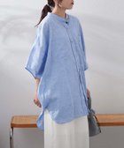 【チャオパニックティピー/CIAOPANIC TYPY】の【二の腕すっきり】リネンレーヨンドルマンシャツ 人気、トレンドファッション・服の通販 founy(ファニー) ファッション Fashion レディースファッション Fashion for Women トップス・カットソー Cut & Sew Tops シャツ・ブラウス・オフィスカジュアル Elegant Blouses & Button-Ups キャミワンピース Cami Dress, Slip Dress デニム Denim, Jeans Material リラックス Relax, Relaxed Fit プチプライス・低価格 Affordable / Budget Price おすすめ Recommended / Our Picks 夏 Summer thumbnail サックスブルー|ID: prp329100004524676 ipo3291000000033543738
