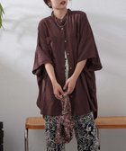【チャオパニックティピー/CIAOPANIC TYPY】の【二の腕すっきり】リネンレーヨンドルマンシャツ 人気、トレンドファッション・服の通販 founy(ファニー) ファッション Fashion レディースファッション Fashion for Women トップス・カットソー Cut & Sew Tops シャツ・ブラウス・オフィスカジュアル Elegant Blouses & Button-Ups キャミワンピース Cami Dress, Slip Dress デニム Denim, Jeans Material リラックス Relax, Relaxed Fit プチプライス・低価格 Affordable / Budget Price おすすめ Recommended / Our Picks 夏 Summer thumbnail ブラウン|ID: prp329100004524676 ipo3291000000033543740